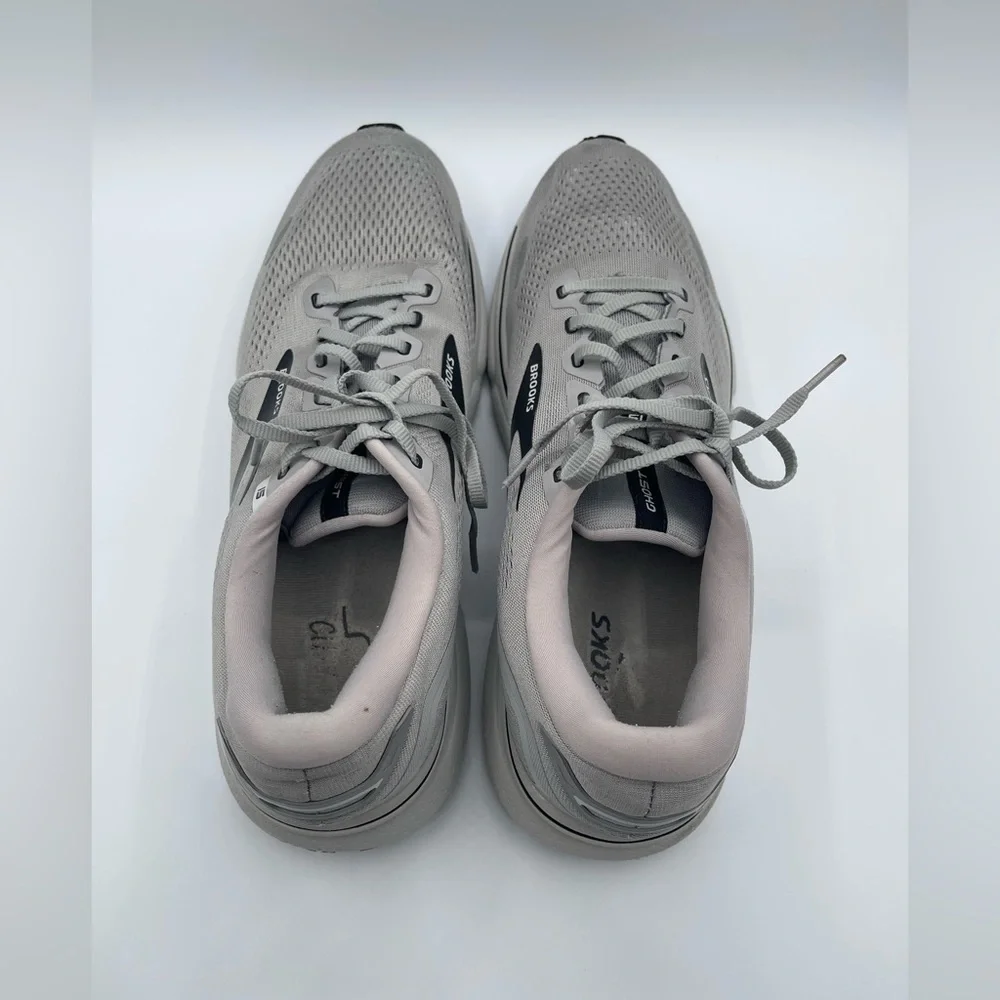 Brooks Ghost 15 Mens 14 Shoes Gray Running Walking Sneaker Gym 1103931D098